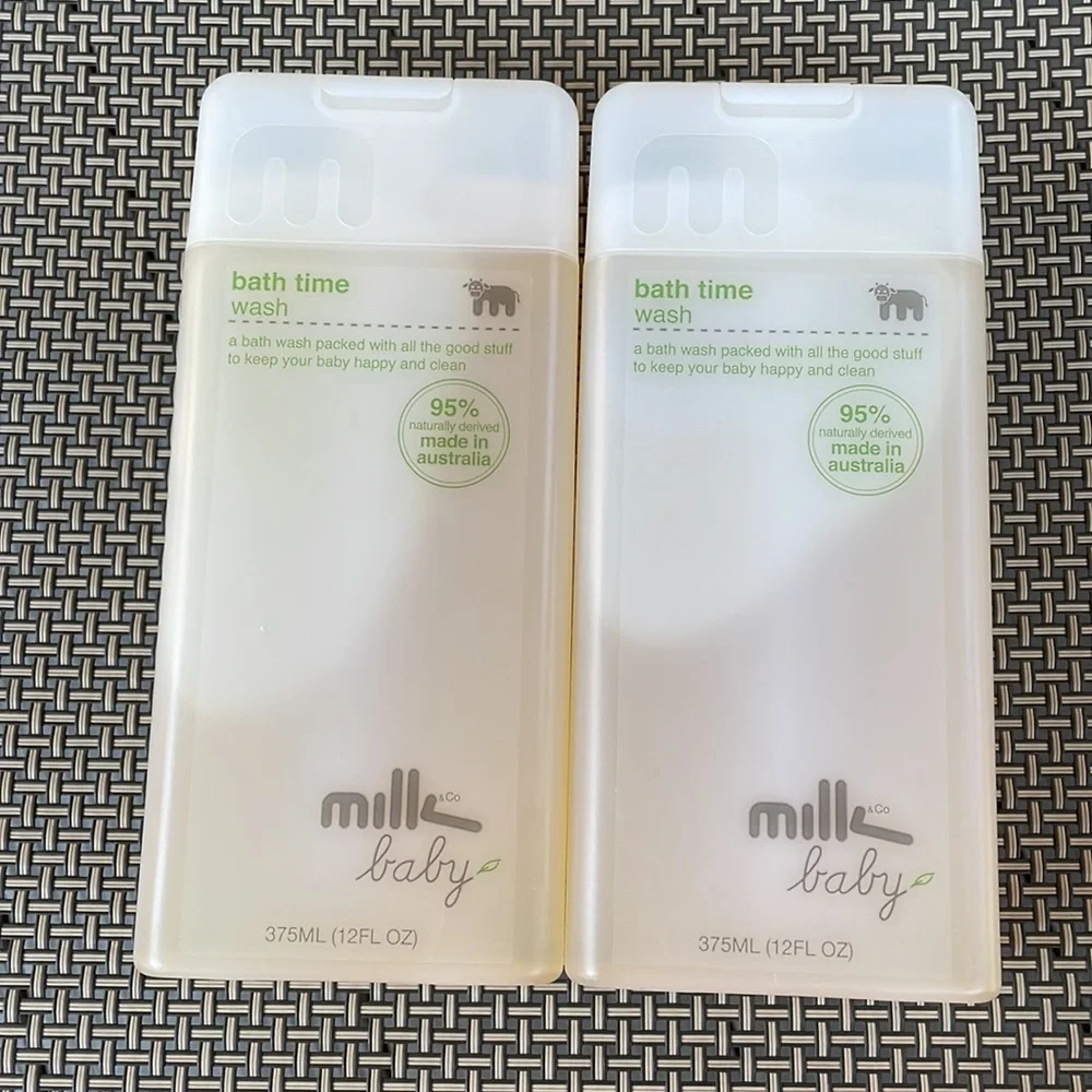 Milk Baby Bath Time Wash 95% Natural allergy Free Baby Wash